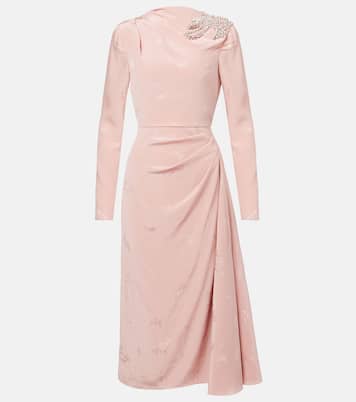 Robe midi en soie et coton | Erdem