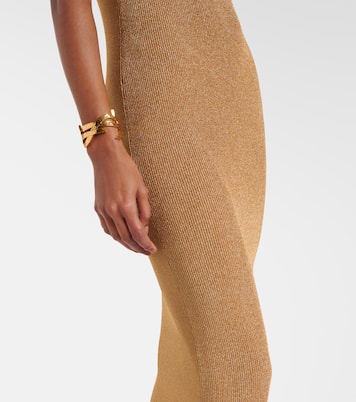 Robe longue en lamé | Saint Laurent