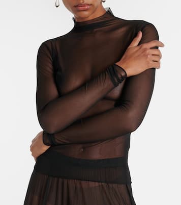 Top Tulia de malla transparente | The Frankie Shop