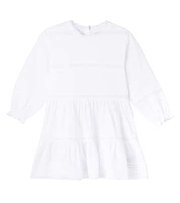 Orchid lace-trimmed cotton dress | Konges Sløjd