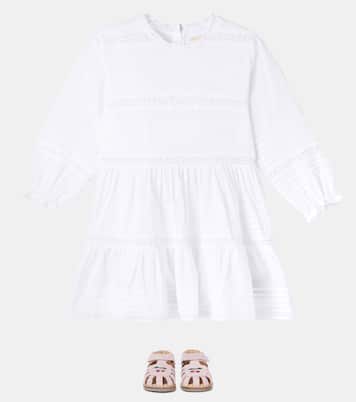 Orchid lace-trimmed cotton dress | Konges Sløjd