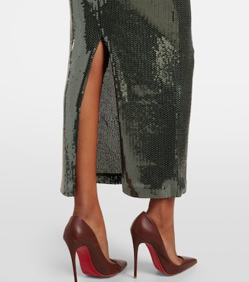 Gathered sequined gown | Alex Perry