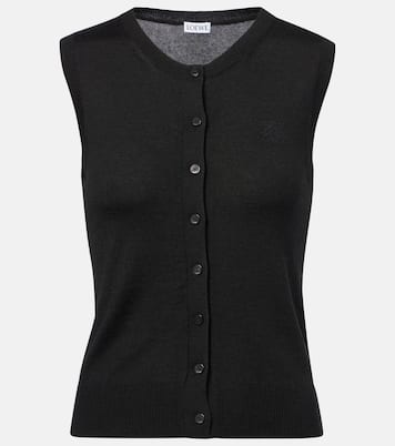 Anagram cashmere and silk top | Loewe