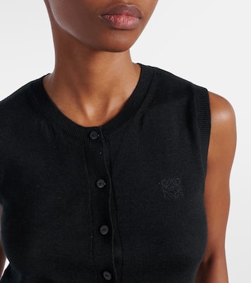 Anagram cashmere and silk top | Loewe