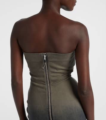Cotton-blend denim gown | Rick Owens