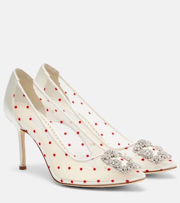 Pumps Hangisi 90 mit Kristallen | Manolo Blahnik