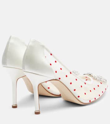 Pumps Hangisi 90 mit Kristallen | Manolo Blahnik