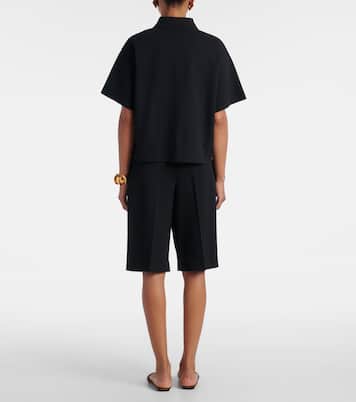 Cassandre cotton-blend piqué polo shirt | Saint Laurent