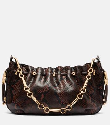 Halcyon snake-effect leather shoulder bag | Zimmermann