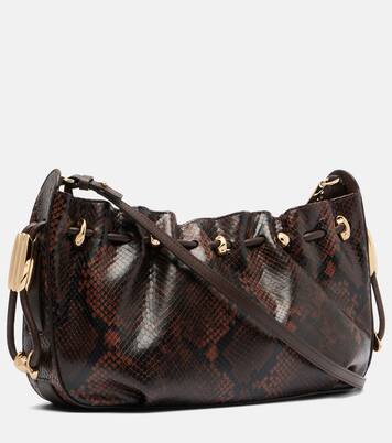 Halcyon snake-effect leather shoulder bag | Zimmermann