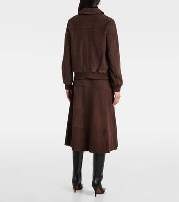 Bomberjacke aus Veloursleder | Yves Salomon