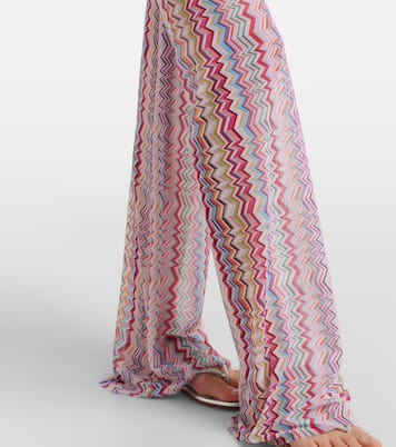 High-Rise-Hose mit Zickzack-Muster | Missoni