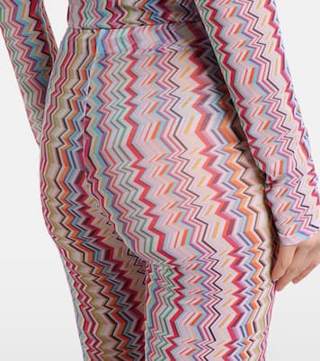 High-Rise-Hose mit Zickzack-Muster | Missoni
