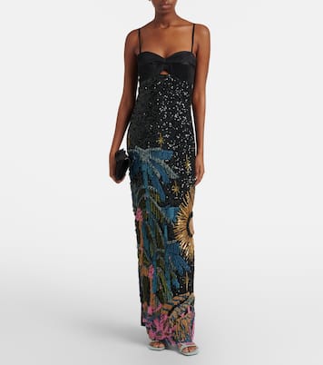 Embellished silk-blend gown | Johanna Ortiz