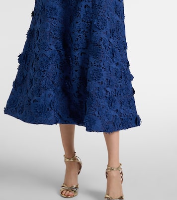 Odette lace midi dress | Leo Lin