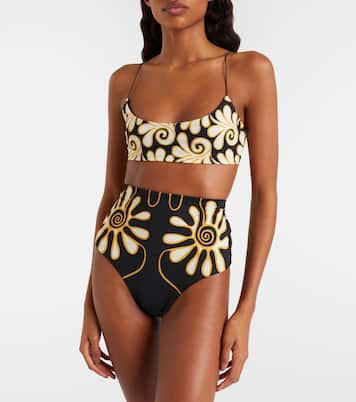 Isla printed bikini top | Cala de la Cruz