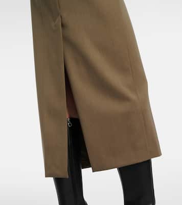Wool-blend midi skirt | Victoria Beckham
