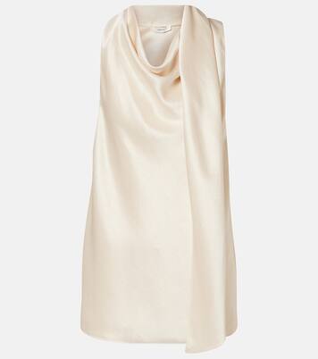 Scarf-detail satin top | Vince