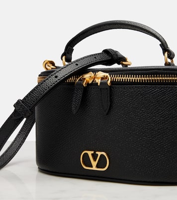 Bolso neceser Mini de piel con VLogo | Valentino Garavani