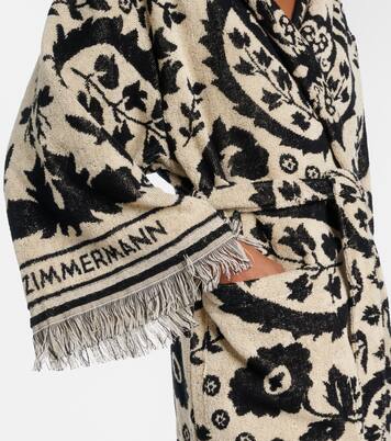 Wanderlust cotton terry wrap robe | Zimmermann