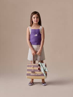 Knitted cotton tank top | Bonpoint