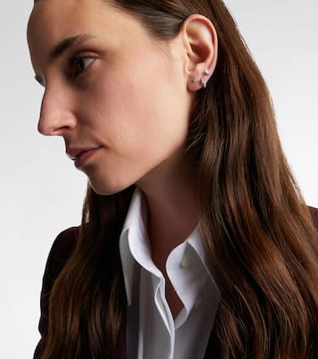 18kt white gold (750/1000) single earring with diamonds | Maria Tash