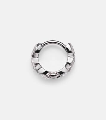 18kt white gold (750/1000) single earring with diamonds | Maria Tash