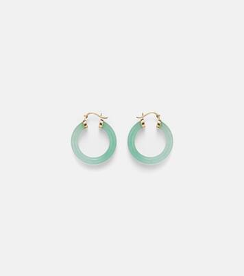 Boucles d’oreilles en or 14 ct (585/1000) avec jade | Mateo