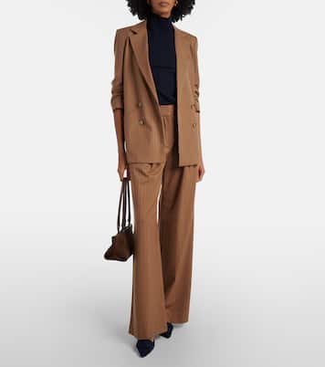 Rimini pinstripe wide-leg pants | Veronica Beard