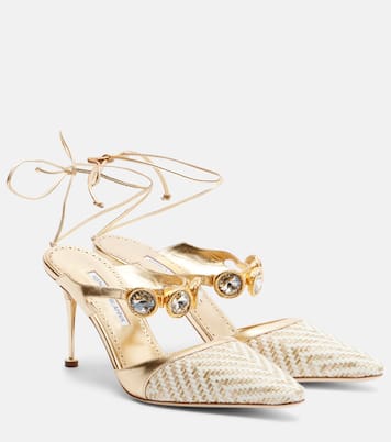 Salones Soria con lazada y cristales | Manolo Blahnik