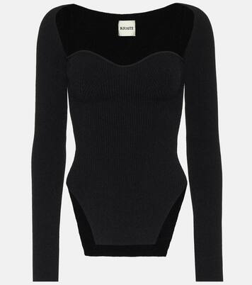 Maddy ribbed-knit top | Khaite