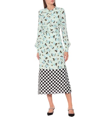 Falda midi Vaughan de crepé | Erdem