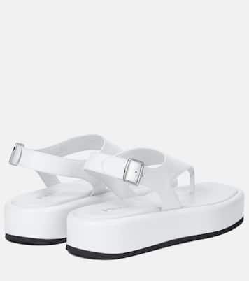 Sandales à plateforme en cuir | Prada