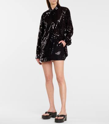 Sequined wool-blend miniskirt | Junya Watanabe