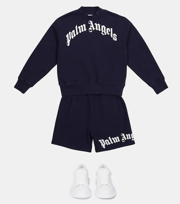 Logo cotton sweatshirt | Palm Angels Kids