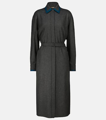 Hemdblusenkleid Naran aus Kaschmir und Seide | Loro Piana