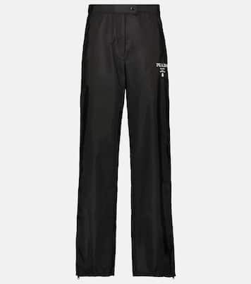 High-Rise-Jogginghose aus Nylon | Prada
