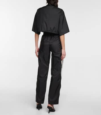 High-Rise-Jogginghose aus Nylon | Prada