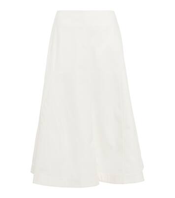 Falda midi en sarga de algodón | Jil Sander