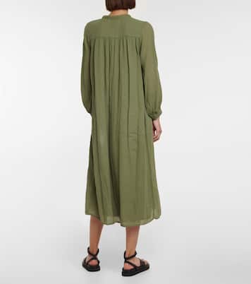 Frankie cotton voile midi dress | Velvet