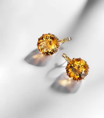 Boucles d'oreilles Crown Medium en or 18 et citrines | Ileana Makri