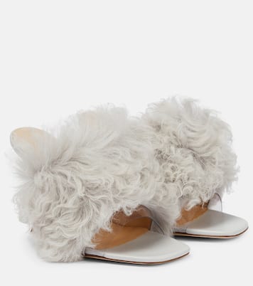 Pantoletten mit Shearling | Magda Butrym