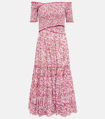 Soledad floral midi dress | Poupette St Barth