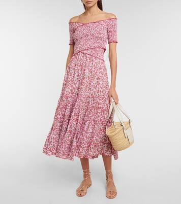 Soledad floral midi dress | Poupette St Barth