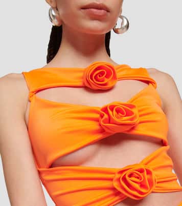 Corsage cutout crêpe minidress | Giuseppe di Morabito