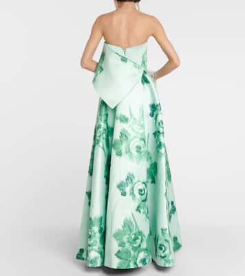 Merope strapless floral gown | Emilia Wickstead