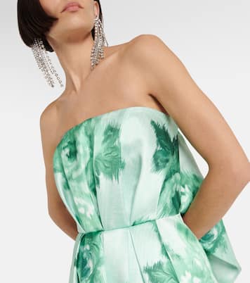 Merope strapless floral gown | Emilia Wickstead