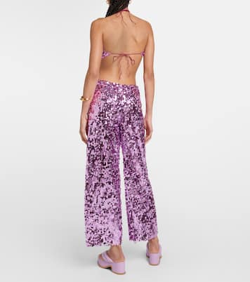 Top raccourci à sequins | Oséree