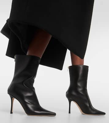 Ankle Boots Agathe 100 aus Leder | Jimmy Choo