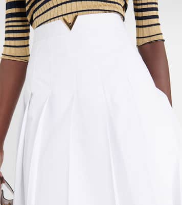 Falda midi de algodón | Valentino